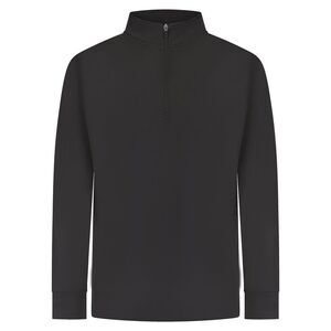 Finden & Hales Mens Quarter Zip Track Top / Black
